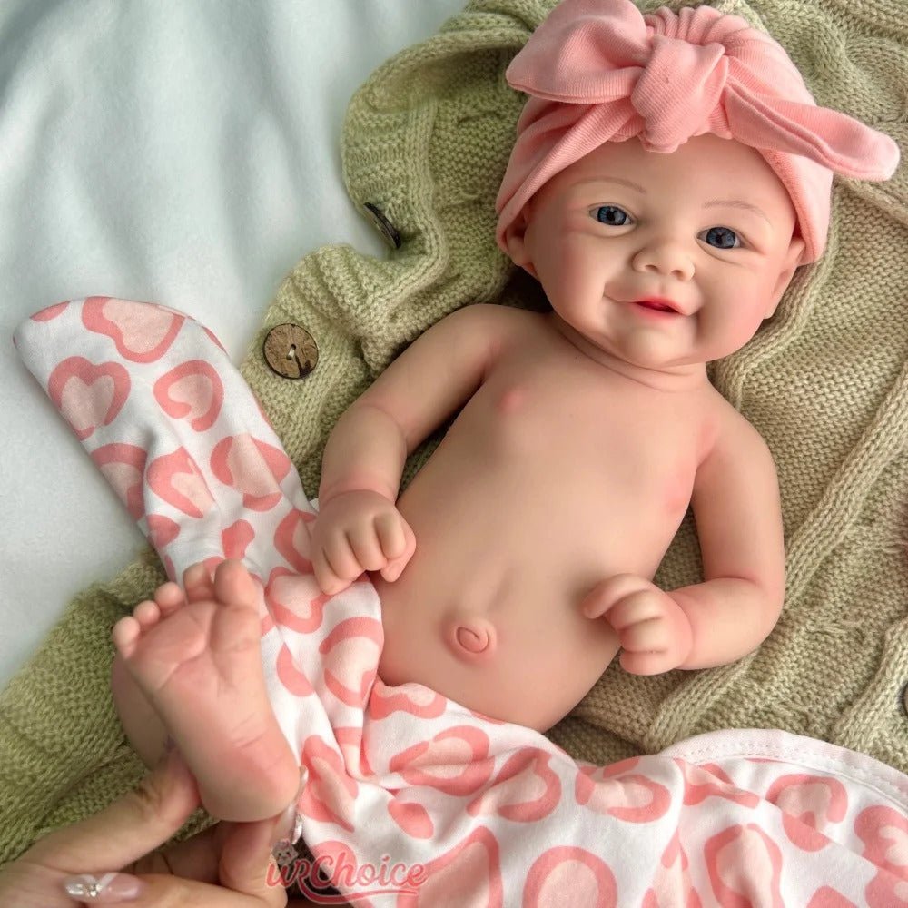 Agatha - Reborn Silicona Premium 43CM - Niña - Bebes Reborn House