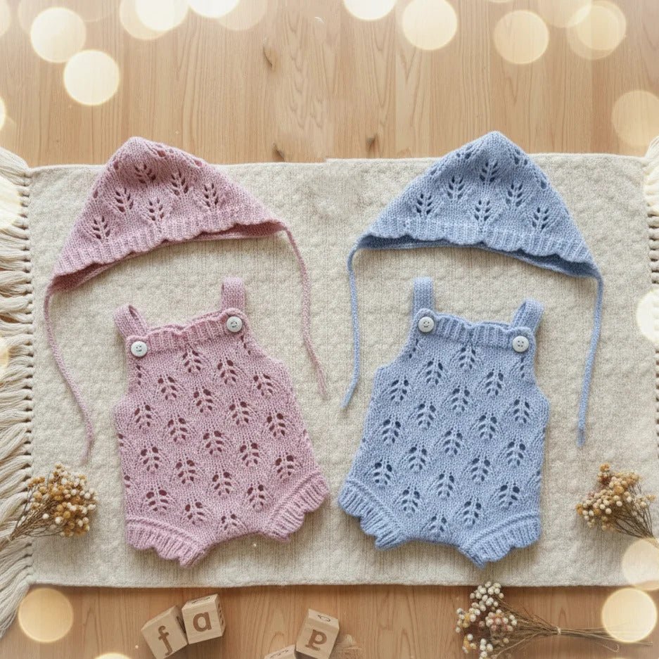 Conjunto Peto y Gorro 25 - 31 CM Hecho a mano - Bebes Reborn House