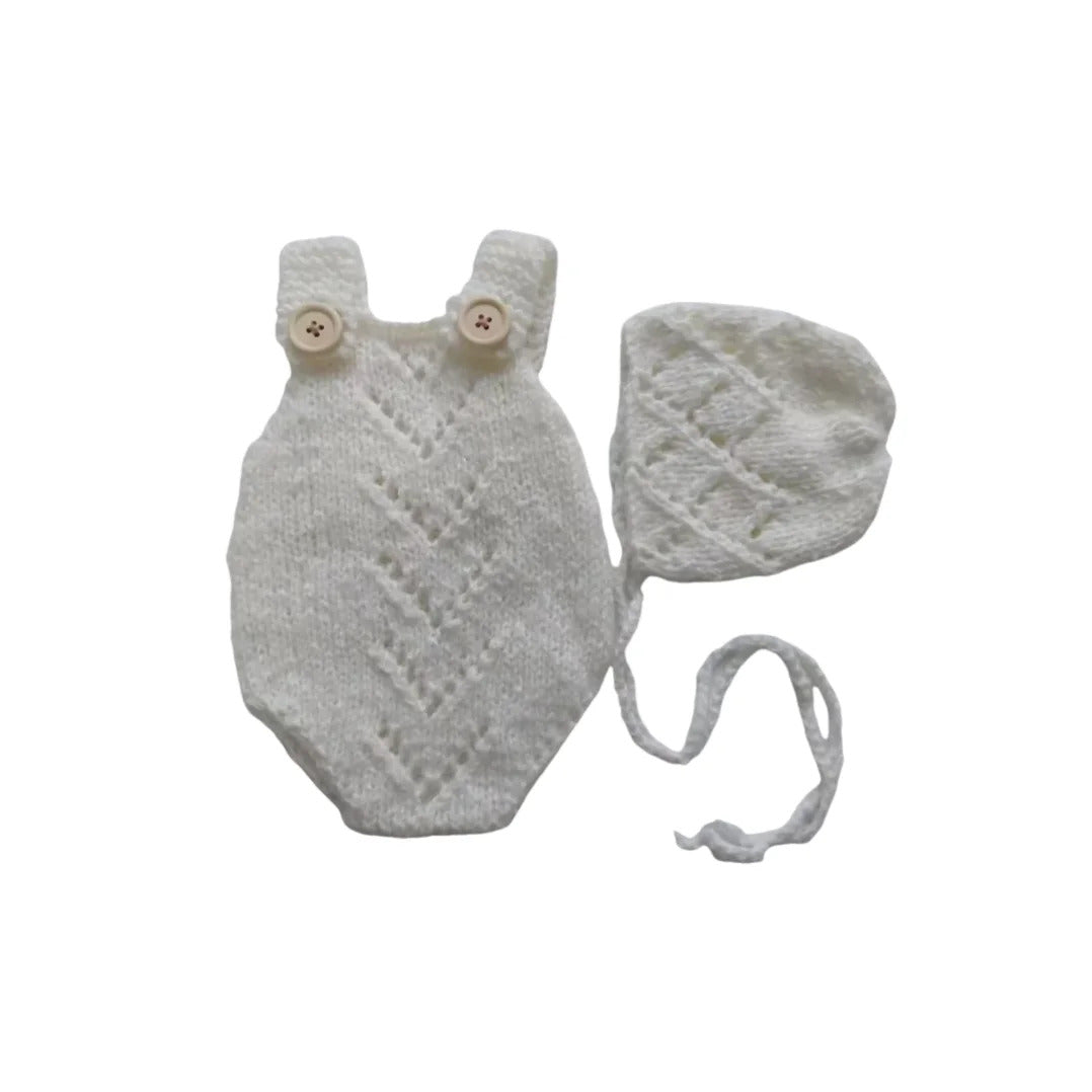 Conjunto Peto y Gorro 25 - 31 CM Hecho a mano - Bebes Reborn House