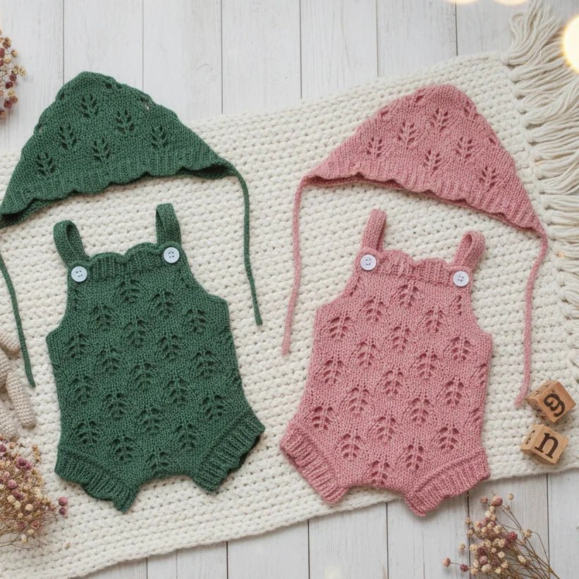 Conjunto Peto y Gorro 25 - 31 CM Hecho a mano - Bebes Reborn House